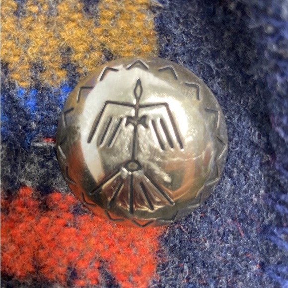 Vintage Rhonda Stark Aztec Wool Blazer Jacket Size Large - Picture 7 of 9